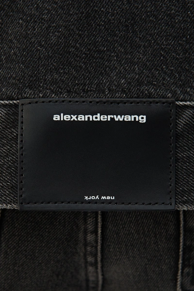 Shop Alexander Wang Game Jacket In Denim In Grey Aged