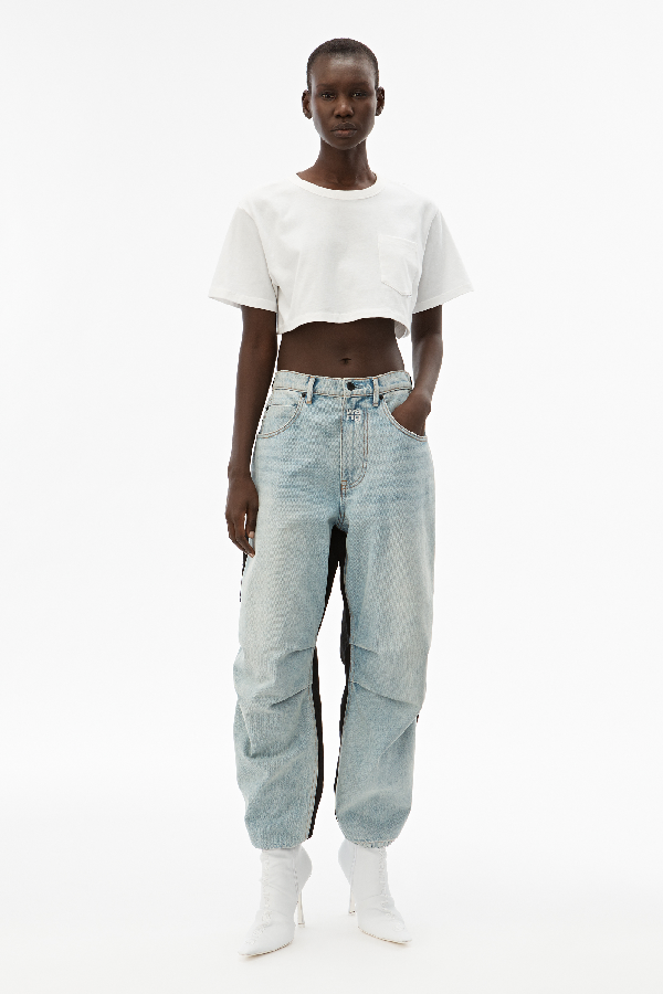 alexander wang jeans blue and black