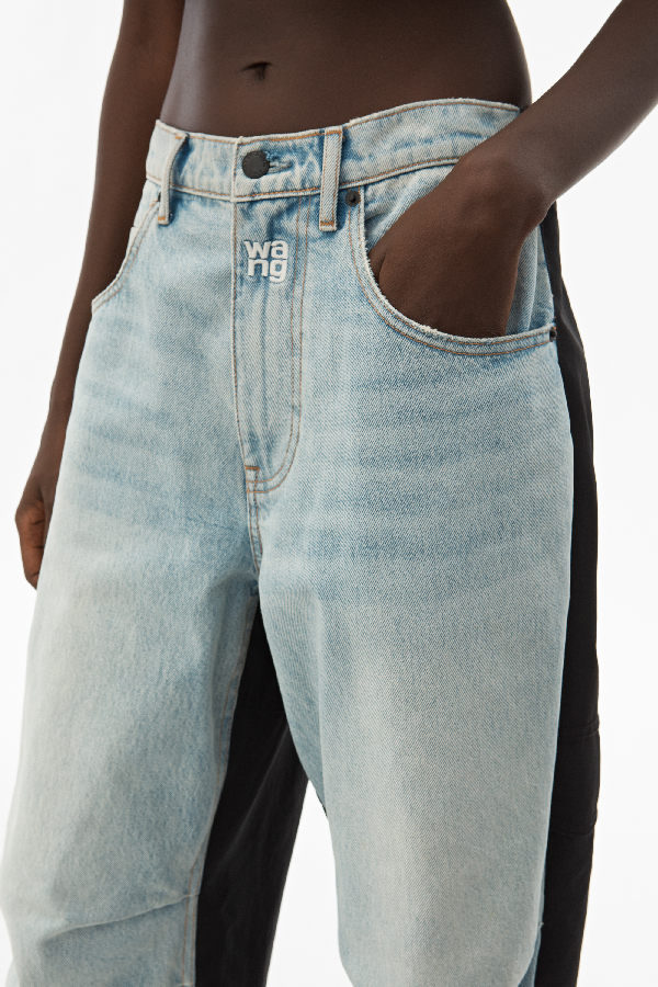 alexander wang pack mix hybrid cargo jean