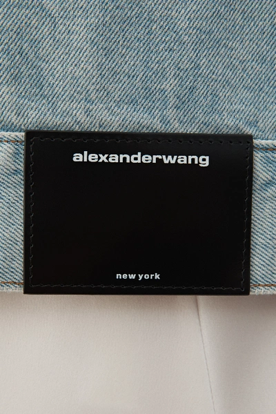 Shop Alexander Wang Daze Denim Jacket In Bleach