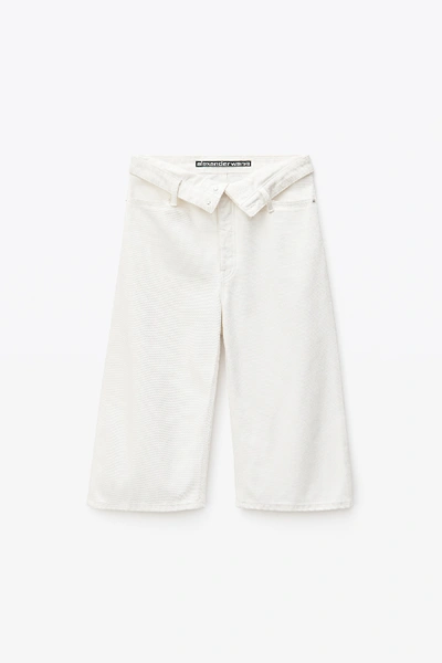 Shop Alexander Wang Scout Flip Short In Stay White