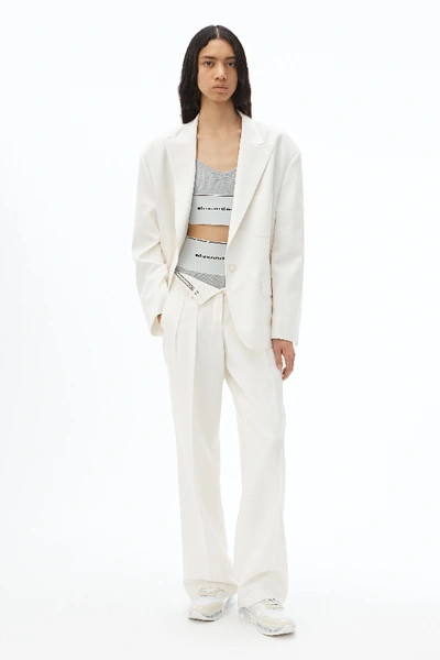 Shop Alexander Wang Relaxed Oversized Blazer In White