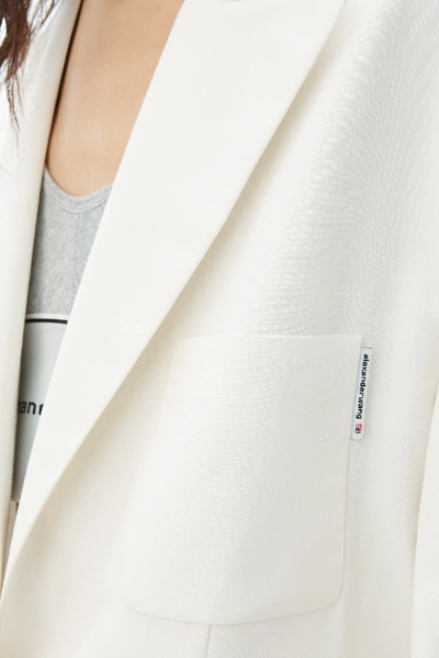 Shop Alexander Wang Relaxed Oversized Blazer In White