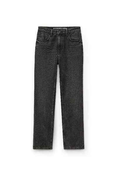 Shop Alexander Wang Cult Cropped Straight Grey Aged