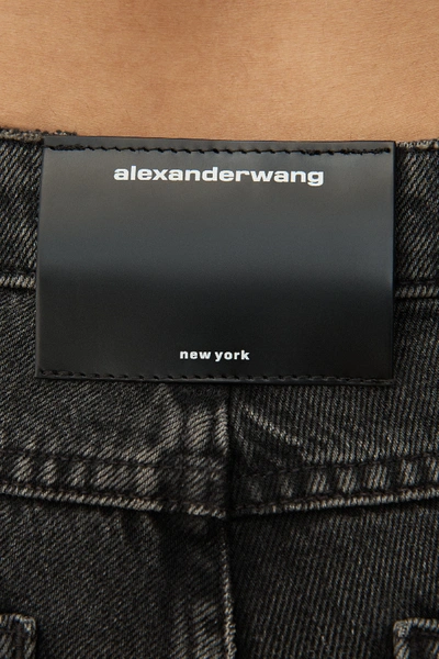 Shop Alexander Wang Cult Cropped Straight Grey Aged