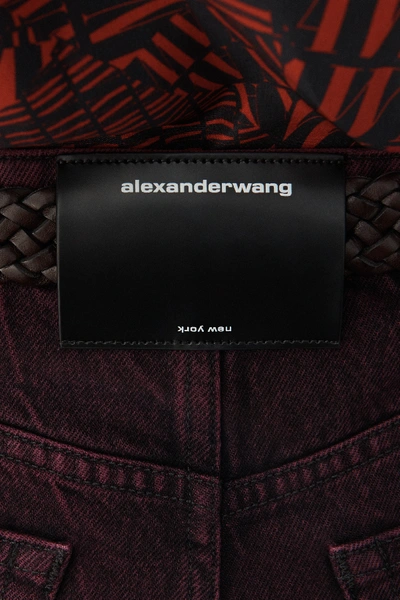 Shop Alexander Wang Bite Side Zip Shorts In Acid Magenta