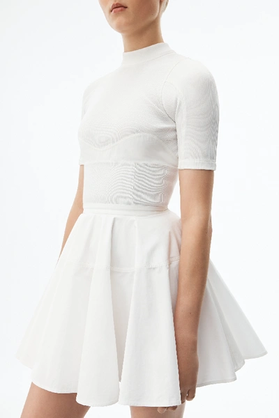 Shop Alexander Wang Fit + Flare Dress In White