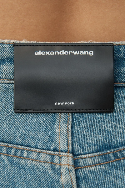 Shop Alexander Wang Cult Flip Staight Leg Jeans In Vintage Mid Indigo