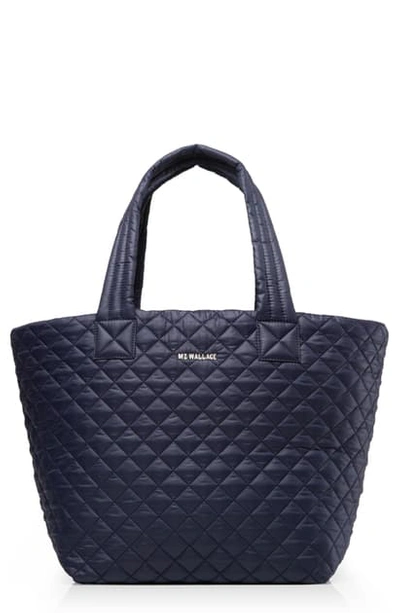 Shop Mz Wallace Medium Metro Quilted Nylon Tote In Dawn Oxford