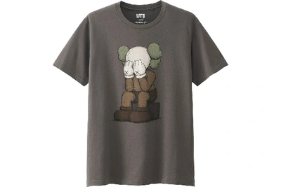 Pre-owned Kaws  X Uniqlo Passing Through Tee Brown