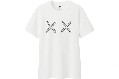 Pre-owned Kaws  X Uniqlo Xx Tee White