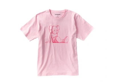 Pre-owned Kaws  Holiday Limited Companion T-shirt Pink