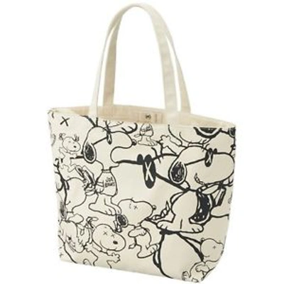 Pre-owned Kaws X Uniqlo X Peanuts Snoopy Pattern Tote Bag Beige | ModeSens