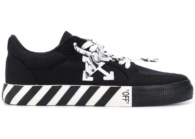 Pre-owned Off-white  Logo Patch Low Top Black