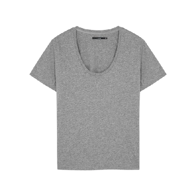 Shop J Brand Johnny White Pima Cotton T-shirt In Grey