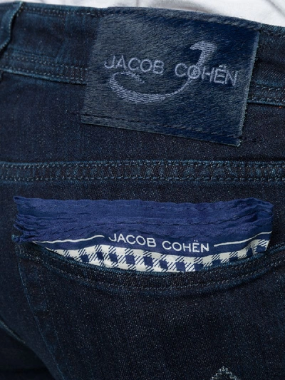 Shop Jacob Cohen Mid-rise Slim Fit Jeans In Blue