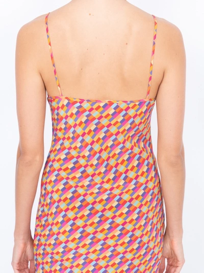 Shop Lhd Bright Checks Wynwood Slip Dress