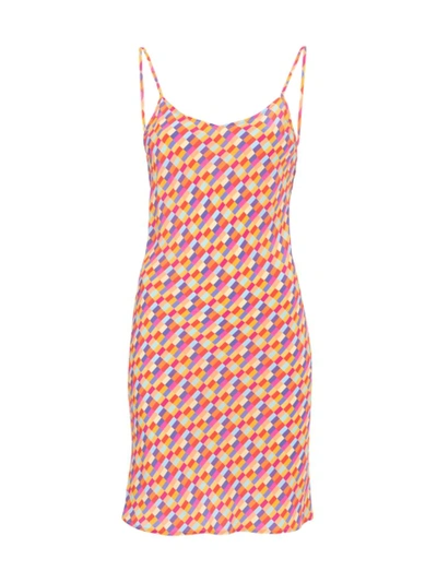 Shop Lhd Bright Checks Wynwood Slip Dress