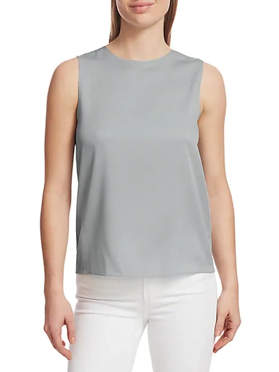 Shop Theory Women's Silk Shell Top In Grey