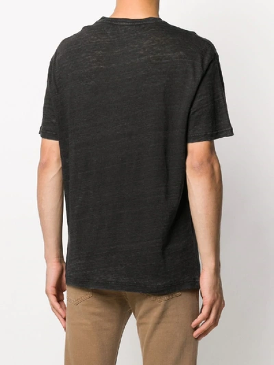 Shop Hand Picked Relaxed-fit Short-sleeved T-shirt In Black