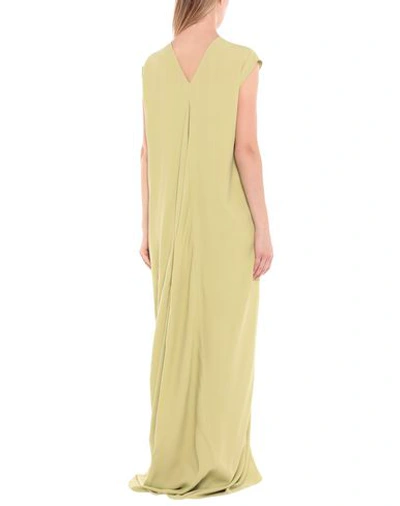 Shop Rick Owens Long Dress In Light Green