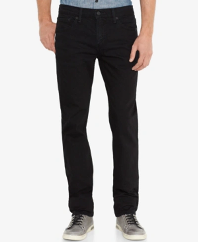 Shop Levi's Men's 511 Slim Fit Jeans In Black Stretch - Waterless