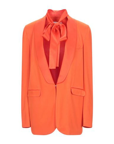 Shop Msgm Sartorial Jacket In Orange