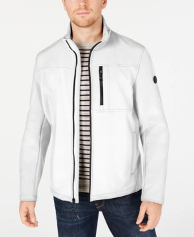 Shop Calvin Klein Men's Infinite Stretch Soft Shell Jacket In White