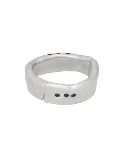 Shop Ali Grace Jewelry Sterling & Black Diamond Ring In Silver
