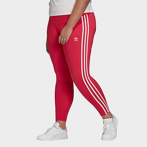 Adidas Originals Adidas Women's Originals 3-stripes Leggings (plus Size) In  Red | ModeSens