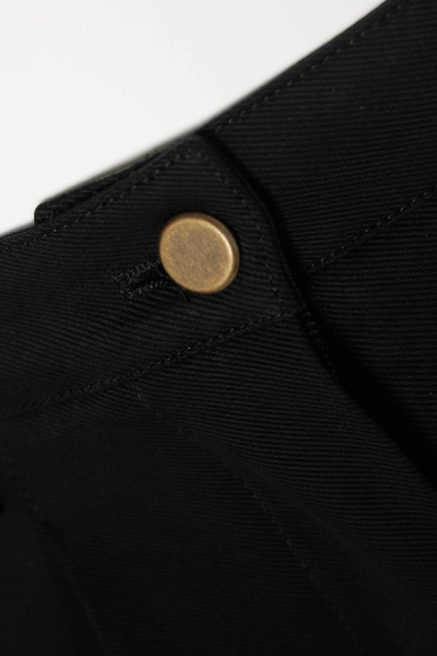Shop Alaïa Edition 1990 Cotton-twill Shorts In Black