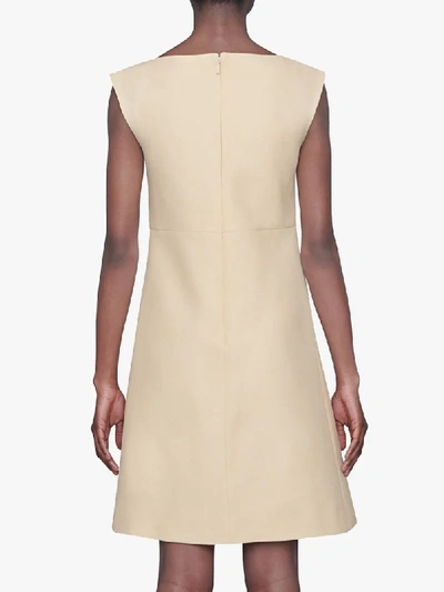 Shop Gucci Gg-button A-line Dress In White