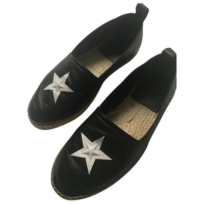 Pre-owned Givenchy Black Leather Espadrilles