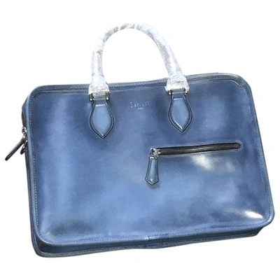 Pre-owned Berluti Blue Leather Bag