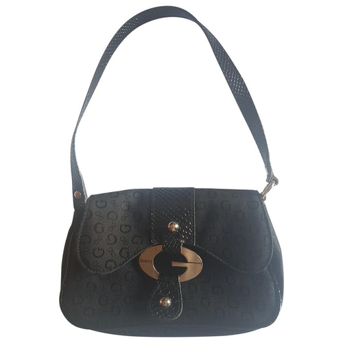 black guess clutch bag