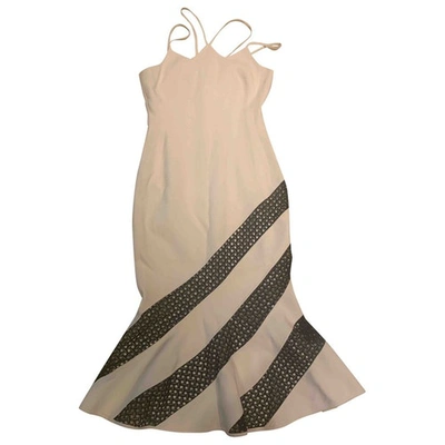 Pre-owned David Koma White Lace Dress