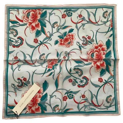 Pre-owned Diane Von Furstenberg Multicolour Cotton Scarf