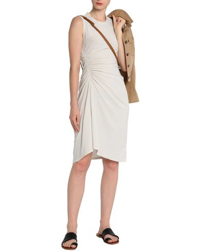 Shop James Perse Knee-length Dresses In White