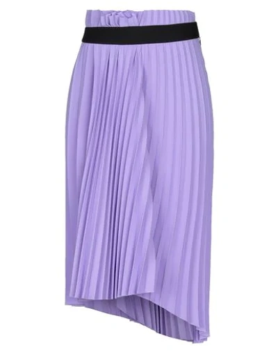 Shop Balenciaga Midi Skirts In Lilac