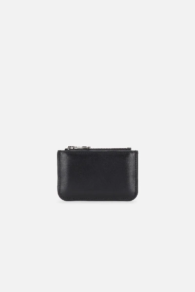 Shop Ami Alexandre Mattiussi Zipped Coin Purse Ami De Coeur Puller In Black