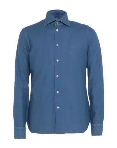 Shop Borriello Napoli Shirts In Blue