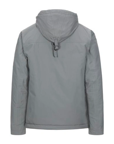 Shop Napapijri Jacket In Grey