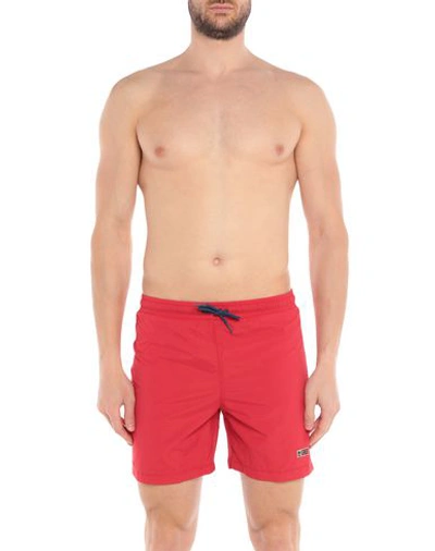Shop Napapijri Villa 2 Man Swim Trunks Red Size S Polyamide