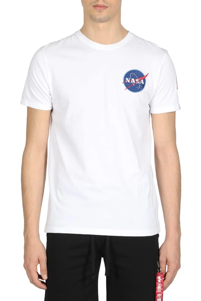 Shop Alpha Industries Space Shuttle Tee In Bianco