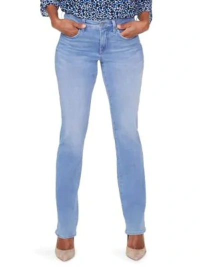 Shop Nydj Marilyn Mid-rise Straight Leg Jeans In Tropicale