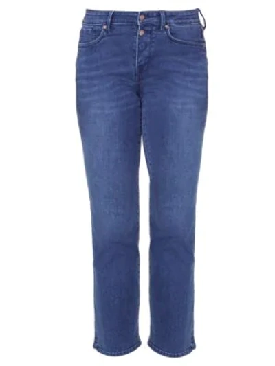 Shop Nydj Marilyn Mid-rise Straight Leg Ankle Jeans In Nevin