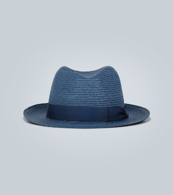 blue panama hat