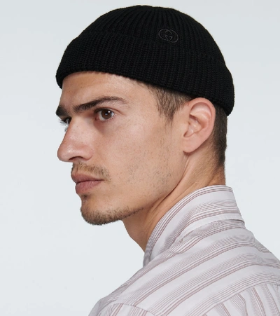Shop Gucci Cotton Hat With Interlocking G In Black