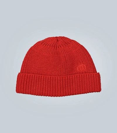Shop Gucci Cotton Hat With Interlocking G In Red