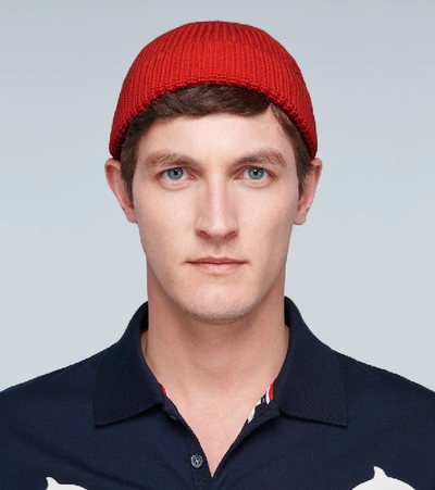 Shop Gucci Cotton Hat With Interlocking G In Red